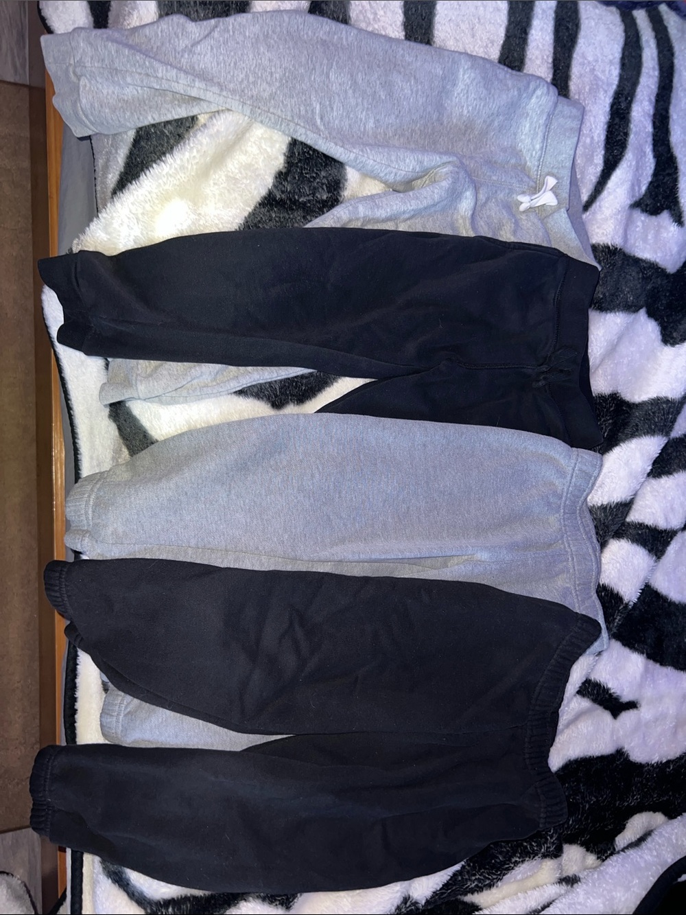 Kids Black and Gray Jogger Sweatpant Bundle